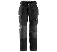 Snickers Pantaloni da pavimento Rip-stop w. Tasche a fondina, EN 14404 Nero 100