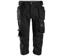 Snickers Pantaloni pirata AllroundWork w. Tasche a fondina nero 108