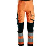 Snickers Pantaloni Workwear High-Vis Stretch ArbeitClasse 2 High-Vis Arancione/Nero 60