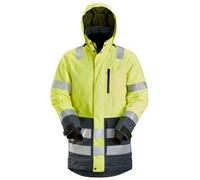 Snickers Parka impermeabile AllroundWork Hi-Vis, classe 3, EN 20471, 343 HV giallo-grigio acciaio M