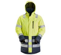 Snickers Parka impermeabile AllroundWork Hi-Vis, classe 3, EN 20471, 343 HV-giallo-navy XXL