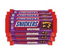 Snickers Peanut Brownie Bar with Caramel 22 gm (Confezione da 10 barrette)...