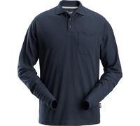Snickers Polo a maniche lunghe Workwear Navy L