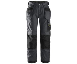 Snickers Rip-stop workitshose w. Tasche a fondina, EN 14404 acciaio grigio-nero 112