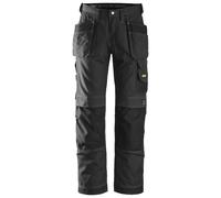 Snickers Rip-stop workitshose w. Tasche a fondina, EN 14404 Nero 42
