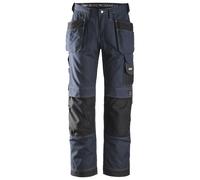 Snickers Rip-stop workitshose w. Tasche a fondina, IT 14404 Navy-Nero 146