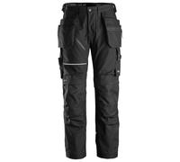 Snickers RuffWork Canvas+ Workitshose w. Tasche per fondina, EN 14404 Nero 200