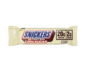 Snickers White Hi-Protein Low Sugar, Caramello e burro di arachidi - 57 g