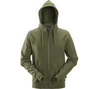 Snickers Workitspullover AllroundWork Hoodie wit ziprschluss Khaki/Green XS