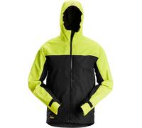 Snickers Workwear AllroundWork giacca softshell impermeabile da lavoroitnero/Neongiallo 3XL