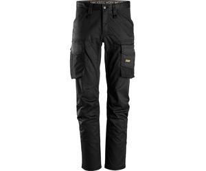 Snickers Workwear AllroundWork pantaloni da lavoro elasticizzatiitsenza ginocchiere nero 52