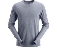 Snickers Workwear AllroundWork T-shirt in lana a maniche lunghe blu scuro L