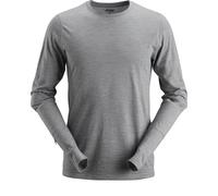 Snickers Workwear AllroundWork Wool T-shirt in lana a maniche lunghe grigio XL