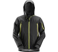Snickers Workwear FlexiWork giacca softshell elasticizzata impermeabile grigio acciaio/nero L