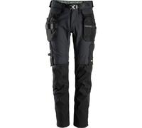 Snickers Workwear FlexiWork Workitpantaloni wit tasche a fondina staccabili grigio acciaio/nero 152
