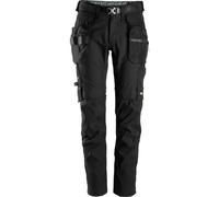 Snickers Workwear FlexiWork Workitpantaloni wit tasche a fondina staccabili nero 200