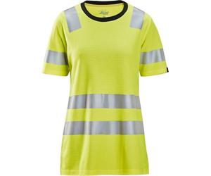 Snickers Workwear Ladies Classic High-Vis T-shirt High-Vis Class 2 High-Vis Yellow XS