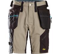 Snickers Workwear LiteWork 37.5® Arbeitsshorts wit tasche a fondina Khaki/nero 50