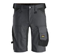 Snickers Workwear Pantaloncini Elasticizzati AllroundWork Grigio Acciaio-Nero Taglia 44, Non Si Applica