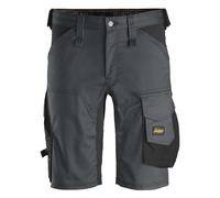 Snickers Workwear Pantaloncini Elasticizzati AllroundWork Grigio Acciaio-Nero Taglia 58, Non Si Applica