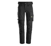 Snickers Workwear, Pantaloni elasticizzati da lavoro, Unisex-Adulto, Nero (Black/Black), 44