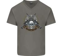 Sniper Ace One Shot Kill Para Marine Army Maglietta In Cotone A V Per Uomo