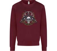 Sniper Ace One Shot Kill Para Marine Army Uomo Sweatshirt Jumper