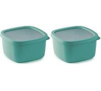 Snips, Aroma Box Contenitore Alimenti 1.5L Salva Freschezza, Impilabile, Microonde e Lavastoviglie, Box per Alimenti 17.5x17.5x10 cm, Azzurro, Made in Italy (Confezione da 2)