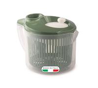Snips | Centrifuga Lava & Asciuga| Centrifuga Per Insalata | Centrifuga Per Insalata Con Scolo dell'Acqua dal Coperchio |3 LT | 19,5 x 26,5 x 19 cm | Colore Verde|Made in Italy | Bpa Free