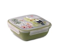 Snips, Fresh Lunch Box Quadrato, Decoro Tucano, Coperchio con 4 Chiusure di Sicurezza, Guarnizione Salva Freschezza, 1.50 LT, 21 x 21 x 8 cm, Made in Italy