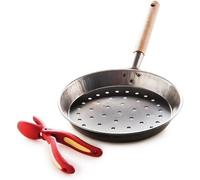 Snips Kit Padella per Castagne e Tagliacastagne, Padella Castagne 52 x 27 x 4 cm Diametro 27 cm, Taglia Castagne, Metallo, Acciaio, Made in Italy