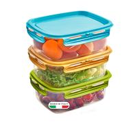 Snips Lock Mixcolor - Set 3 Contenitori per Alimenti 1,8L, Coperchio Salv 1,80 L