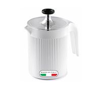 Snips - Montalatte Manuale Cremix 500ml, Cappuccinatore Monta Latte Cappuccino e Caffè, Schiuma Latte anche 100% Vegetale, Frullino Montalatte a Mano Facile e Veloce, 10x14,5x15,3 Made in Italy Bianco
