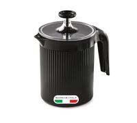 Snips - Montalatte Manuale Cremix 500ml, Cappuccinatore Monta Latte Cappuccino e Caffè - Schiuma Latte anche 100% Vegetale, Frullino Montalatte a Mano Facile e Veloce, 10x14,5x15,3 Made in Italy, Nero