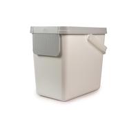 Snips - Pattumiera Differenziata 25L, Bidone Spazzatura Differenziata da Interno, Esterno e Cucina Impilabile 26x36x34, Secchio Spazzatura e Adesivi Inclusi per Materiali Raccolta Bianco Made in Italy