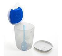 Snips Porta Yogurt Refrigerato con Cucchiaino, Lunch Box, Contenitori per Cibi, 0,5 LT, Colore Azzurro, Made in Italy, Bpa Free