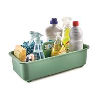 Snips Sottolavello Verde, Organizer Cucina, Porta Detersivi Salvaspazio, Cestello con Ruote e Maniglia, 45,3 x 20,8 x 17,5 cm, Made in Italy