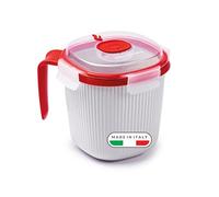 Snips Tazza per bevande calde e zuppe per microonde, 0,70 LT, Colore Bianco, Linea Tempozero,14,5 x 14,5 x 12 cm, Made in Italy
