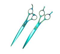 SnipStar VG10 forbici professionali per animali domestici da 7,5 pollici e forbici da taglio curve da 7 pollici per la cura del cane