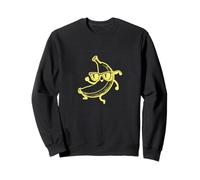 #snirt banana Joe tshirt divertente banana con occhiali da sole danze Felpa