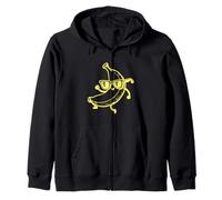 #snirt banana Joe tshirt divertente banana con occhiali da sole danze Felpa con Cappuccio