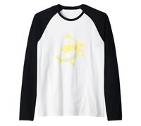 #snirt banana Joe tshirt divertente banana con occhiali da sole danze Maglia con Maniche Raglan