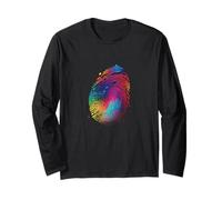 #snirt - Cuscino decorativo con impronte digitali, motivo: maglietta Maglia a Manica