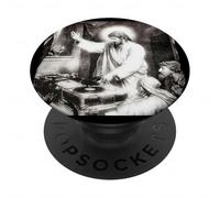 #snirt Gesù come maglietta da DJ, Dio è un Dj Gesù PopSockets PopGrip Adesivo