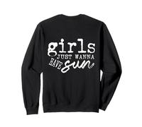 #snirt girls just wanna have fun, maglietta da ragazza con cappuccio Felpa