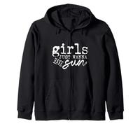 #snirt girls just wanna have fun, maglietta da ragazza con cappuccio Felpa con Cappuccio
