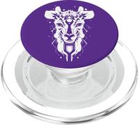 #snirt KI animale design, cervo futuristico, animale robotico PopSockets PopGrip per MagSafe