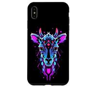 #snirt KI - Maglietta futuristica con corna di cervo Custodia per iPhone XS Max