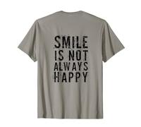 #snirt Lachen Ist Nicht Immer Lustig Backprint Tshirt Maglietta