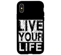 #snirt live your live your life t-shirt, stampa con cappuccio Custodia per iPhone X/XS